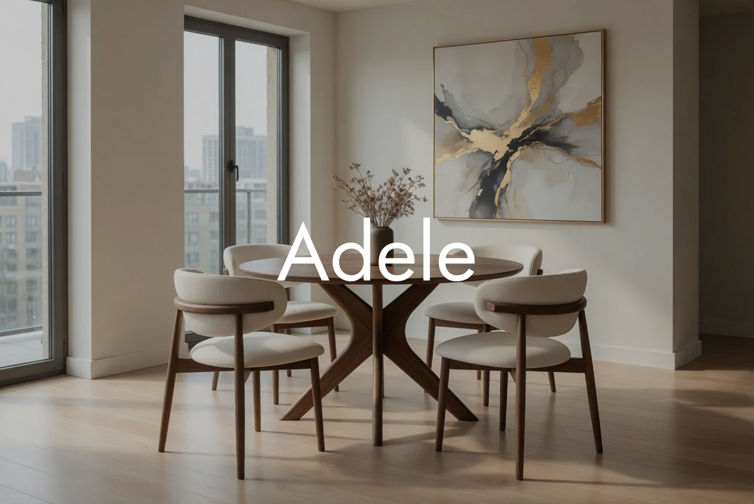 Adele Collection – Скульптурна елегантність з масиву дерева